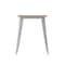 Flash Furniture 23.75 SQ Dining Table Brown Poly Top/Silver Frame JJ-T14619-60-BRSL-GG - alternate 7